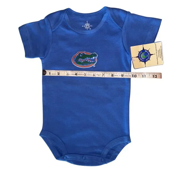 Unisex Florida Gators Bodysuit 100% Cotton by Creative Knitwear - Picture 7 of 9